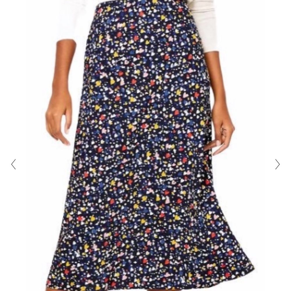 Loft midi heart skirt